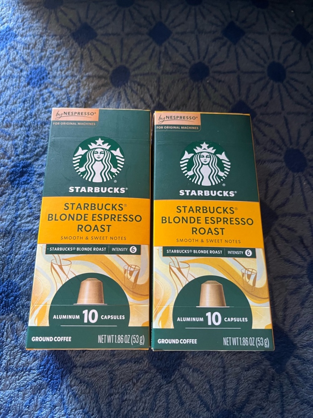 Starbucks Blonde Expresso Roast for Nespresso original machines 2 pack-20 count